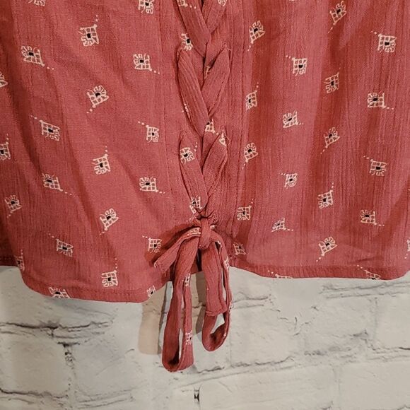 Pink Republic boho tie front top size XL - Picture 4 of 6
